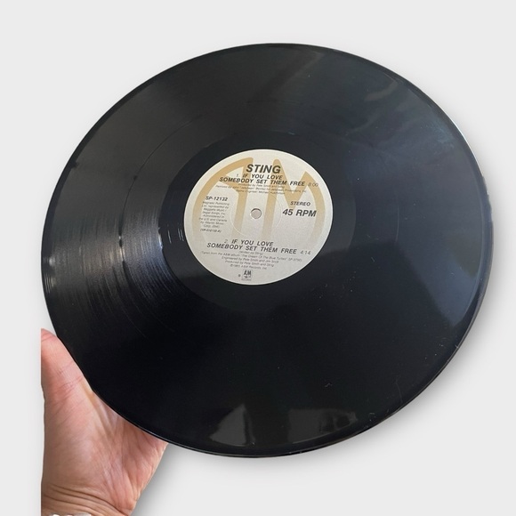 Sting If You Love Somebody Set Them Free 12’ Vinyl Record - Picture 4 of 5